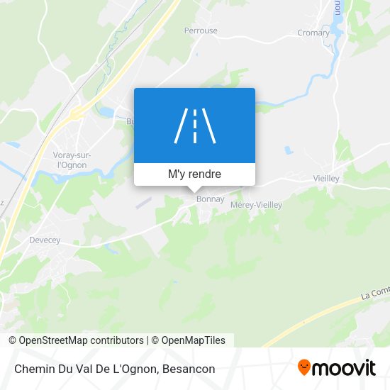 Chemin Du Val De L'Ognon plan