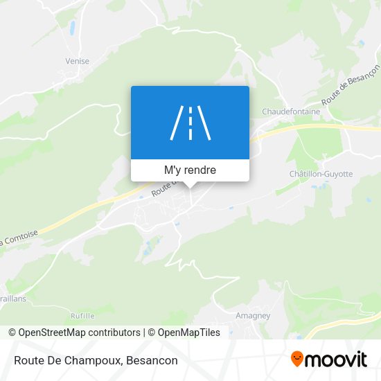 Route De Champoux plan