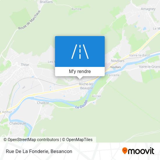 Rue De La Fonderie plan