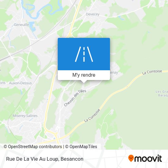 Rue De La Vie Au Loup plan