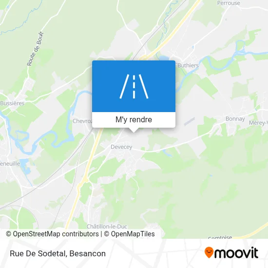 Rue De Sodetal plan