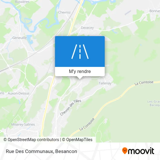 Rue Des Communaux plan