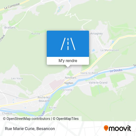 Rue Marie Curie plan