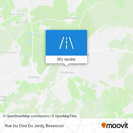 Rue Du Clos Du Jardy plan