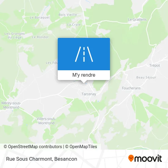 Rue Sous Charmont plan