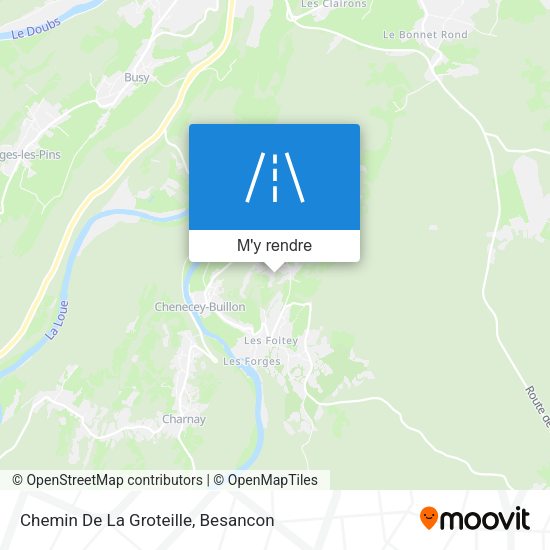 Chemin De La Groteille plan