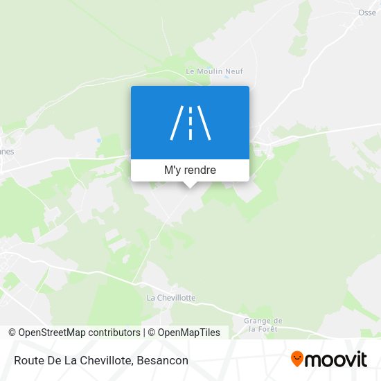 Route De La Chevillote plan
