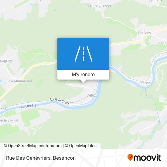 Rue Des Genévriers plan