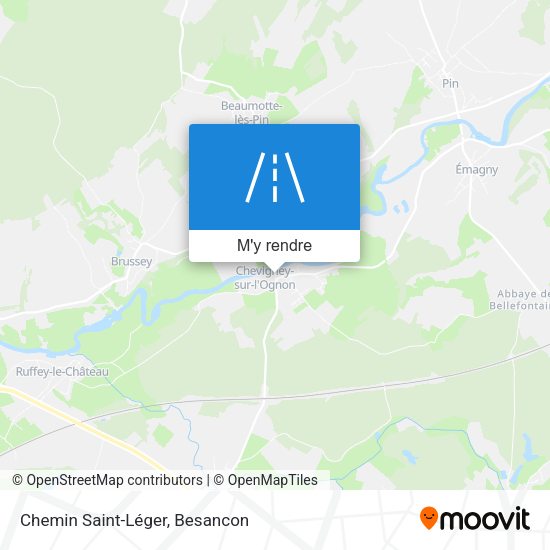 Chemin Saint-Léger plan