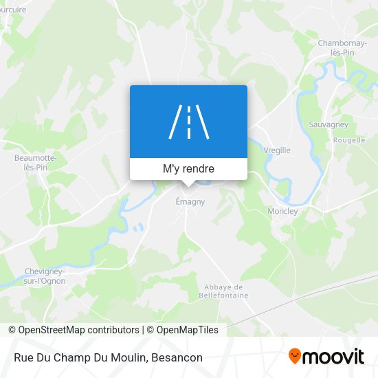 Rue Du Champ Du Moulin plan