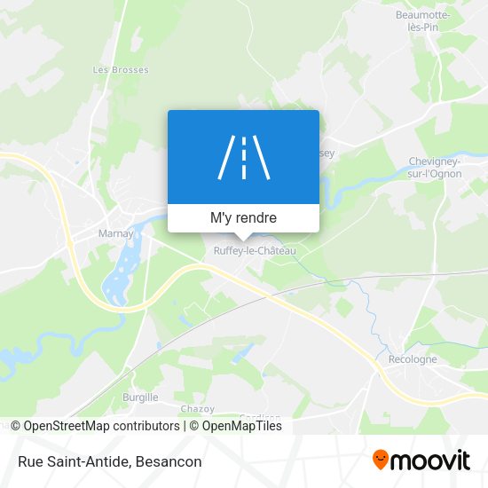 Rue Saint-Antide plan