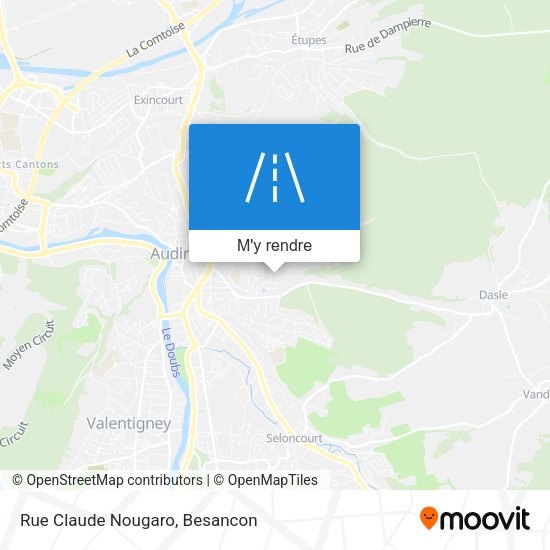 Rue Claude Nougaro plan