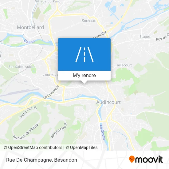 Rue De Champagne plan