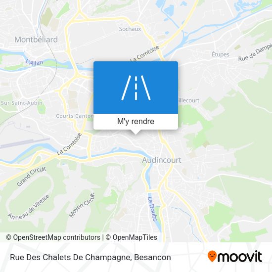 Rue Des Chalets De Champagne plan
