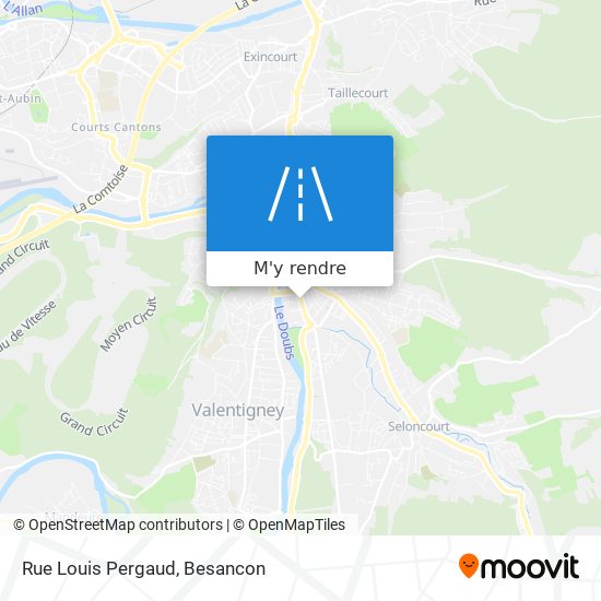 Rue Louis Pergaud plan