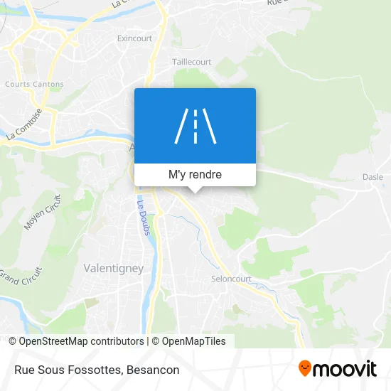 Rue Sous Fossottes plan