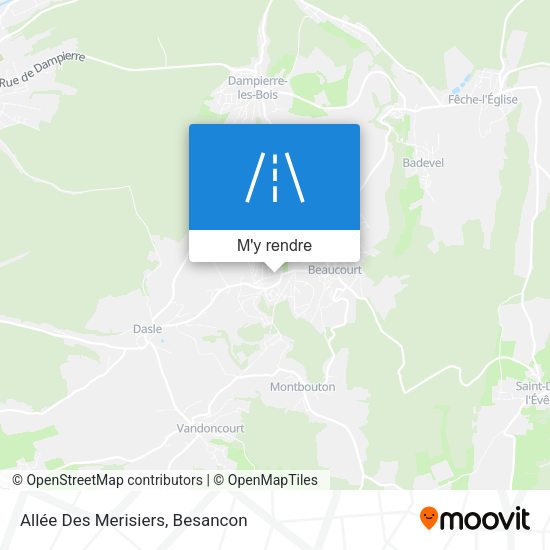 Allée Des Merisiers plan