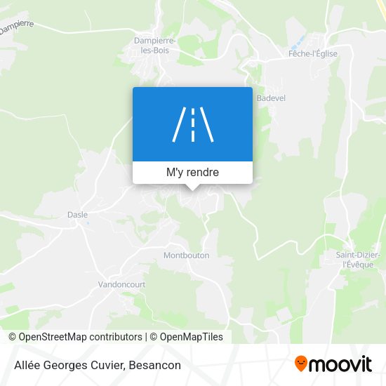 Allée Georges Cuvier plan