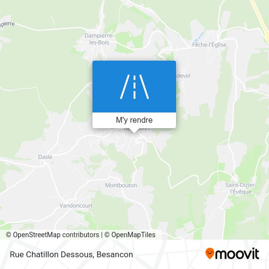 Rue Chatillon Dessous plan