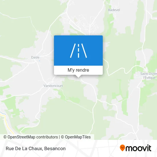 Rue De La Chaux plan