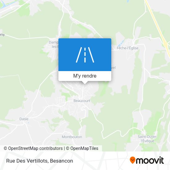 Rue Des Vertillots plan
