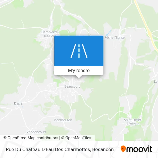 Rue Du Château D'Eau Des Charmottes plan