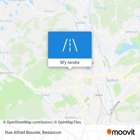 Rue Alfred Bouvier plan