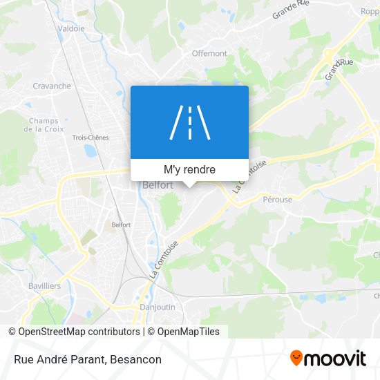 Rue André Parant plan