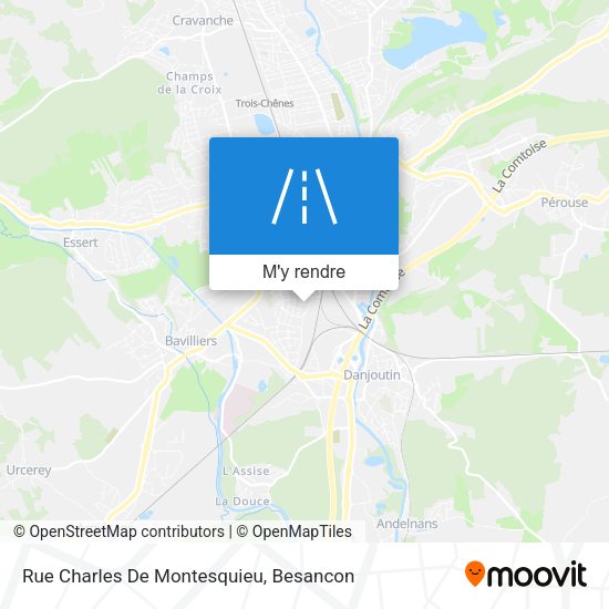 Rue Charles De Montesquieu plan