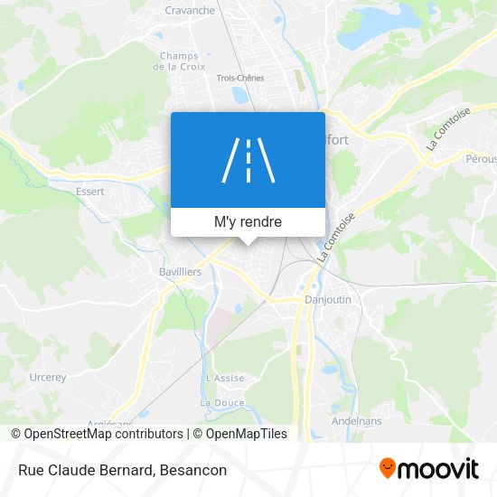 Rue Claude Bernard plan
