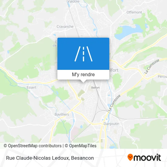 Rue Claude-Nicolas Ledoux plan