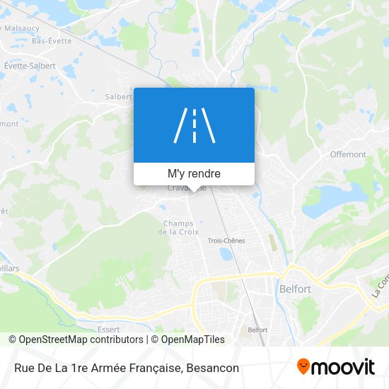 Rue De La 1re Armée Française plan