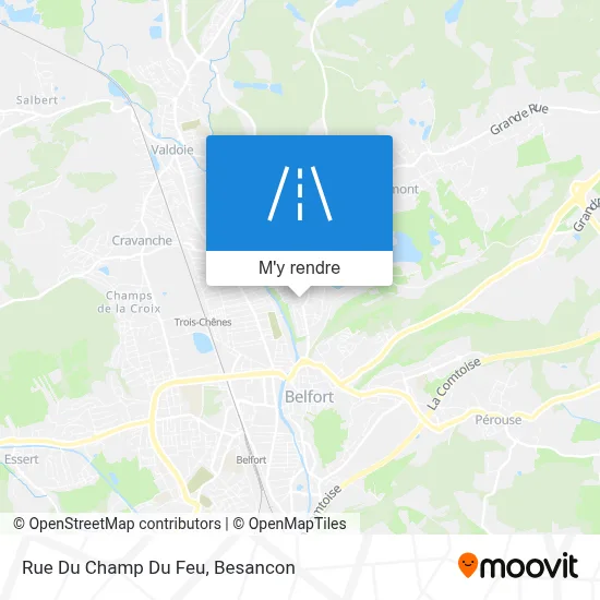 Rue Du Champ Du Feu plan