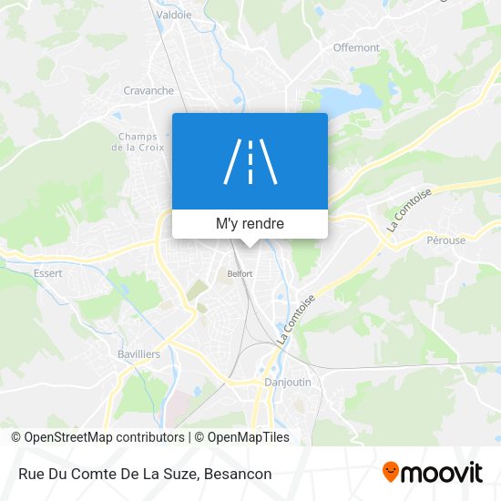 Rue Du Comte De La Suze plan