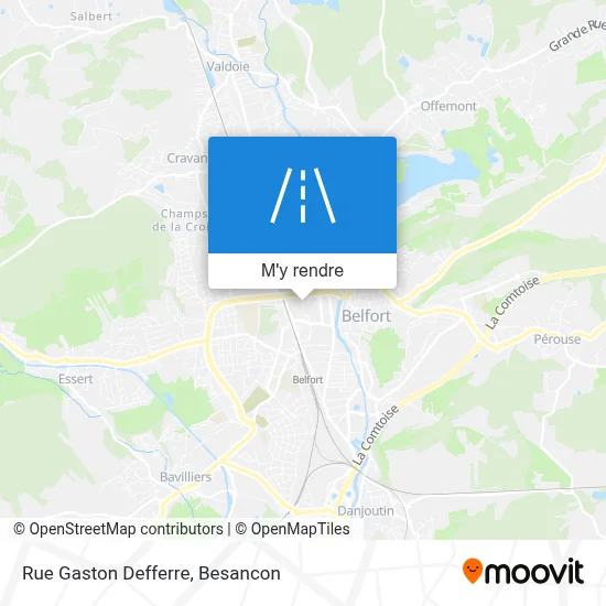 Rue Gaston Defferre plan