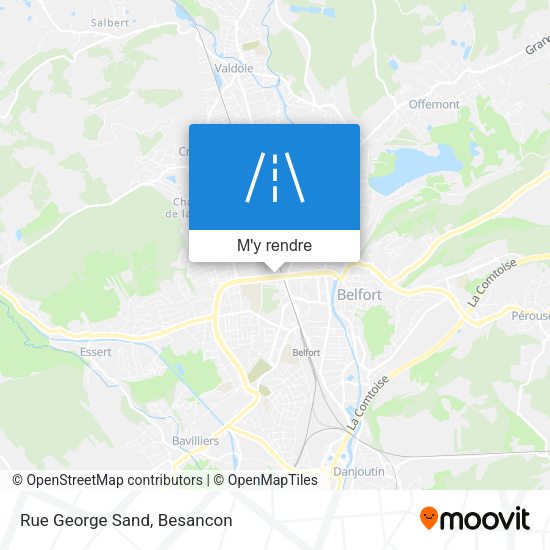 Rue George Sand plan
