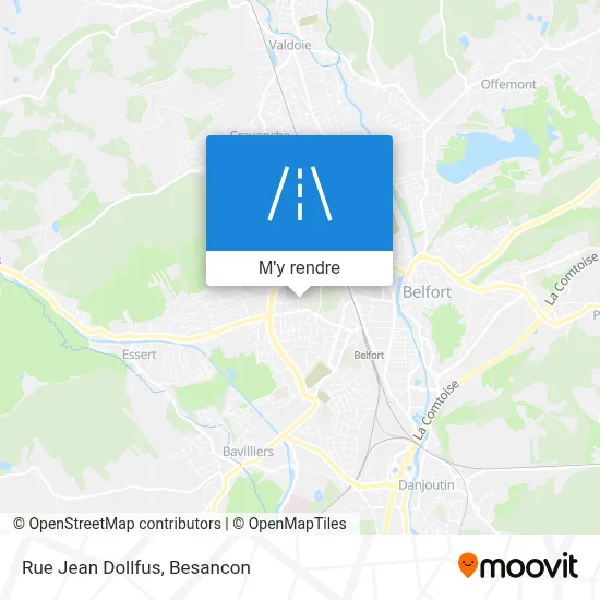 Rue Jean Dollfus plan