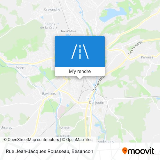 Rue Jean-Jacques Rousseau plan