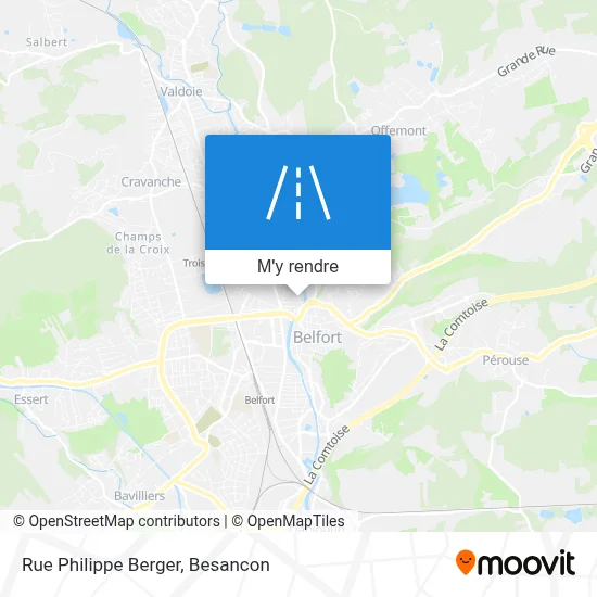 Rue Philippe Berger plan