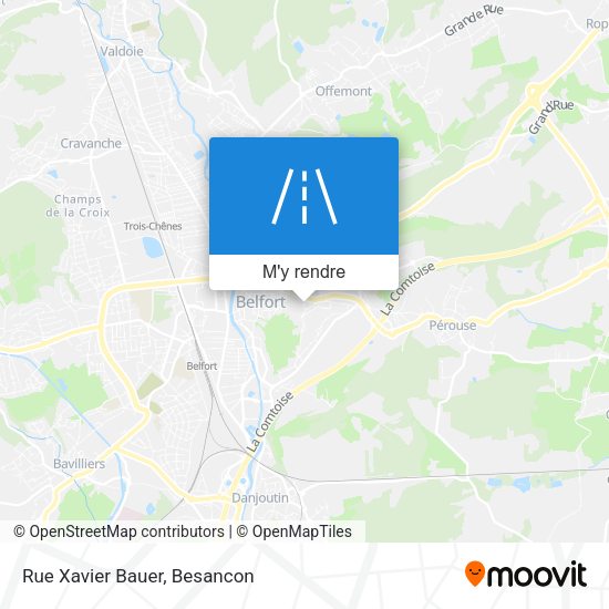 Rue Xavier Bauer plan
