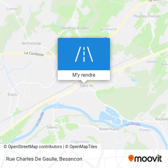 Rue Charles De Gaulle plan