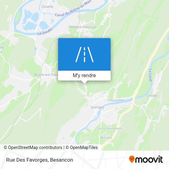 Rue Des Favorges plan