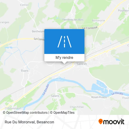 Rue Du Moronval plan