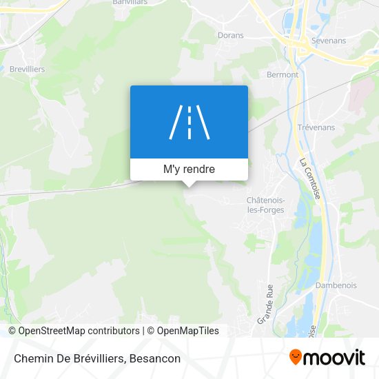 Chemin De Brévilliers plan