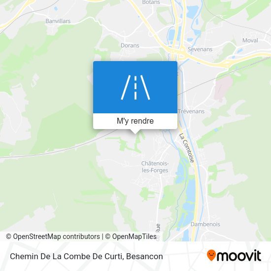 Chemin De La Combe De Curti plan