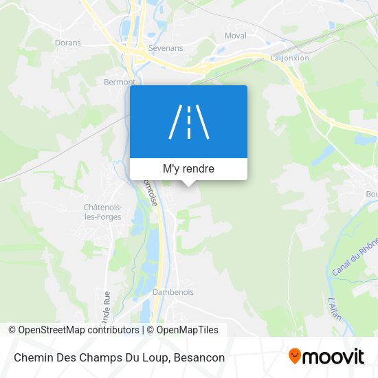 Chemin Des Champs Du Loup plan