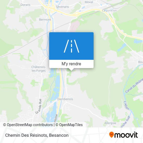Chemin Des Résinots plan