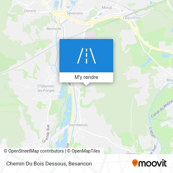 Chemin Du Bois Dessous plan