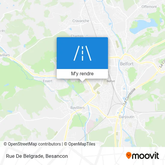 Rue De Belgrade plan