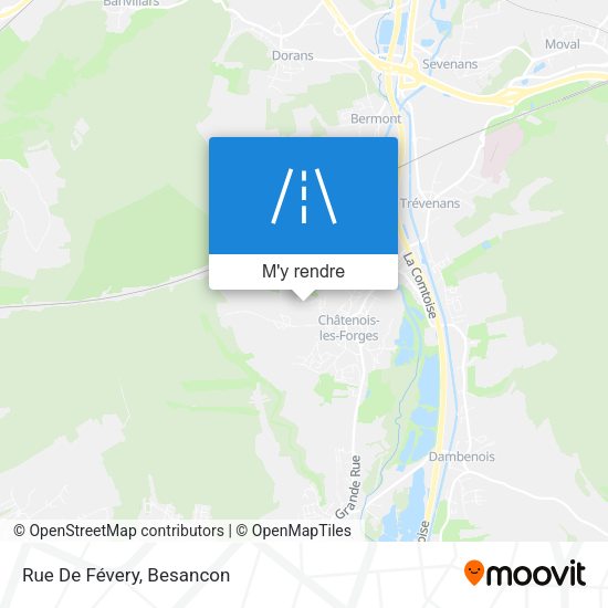 Rue De Févery plan